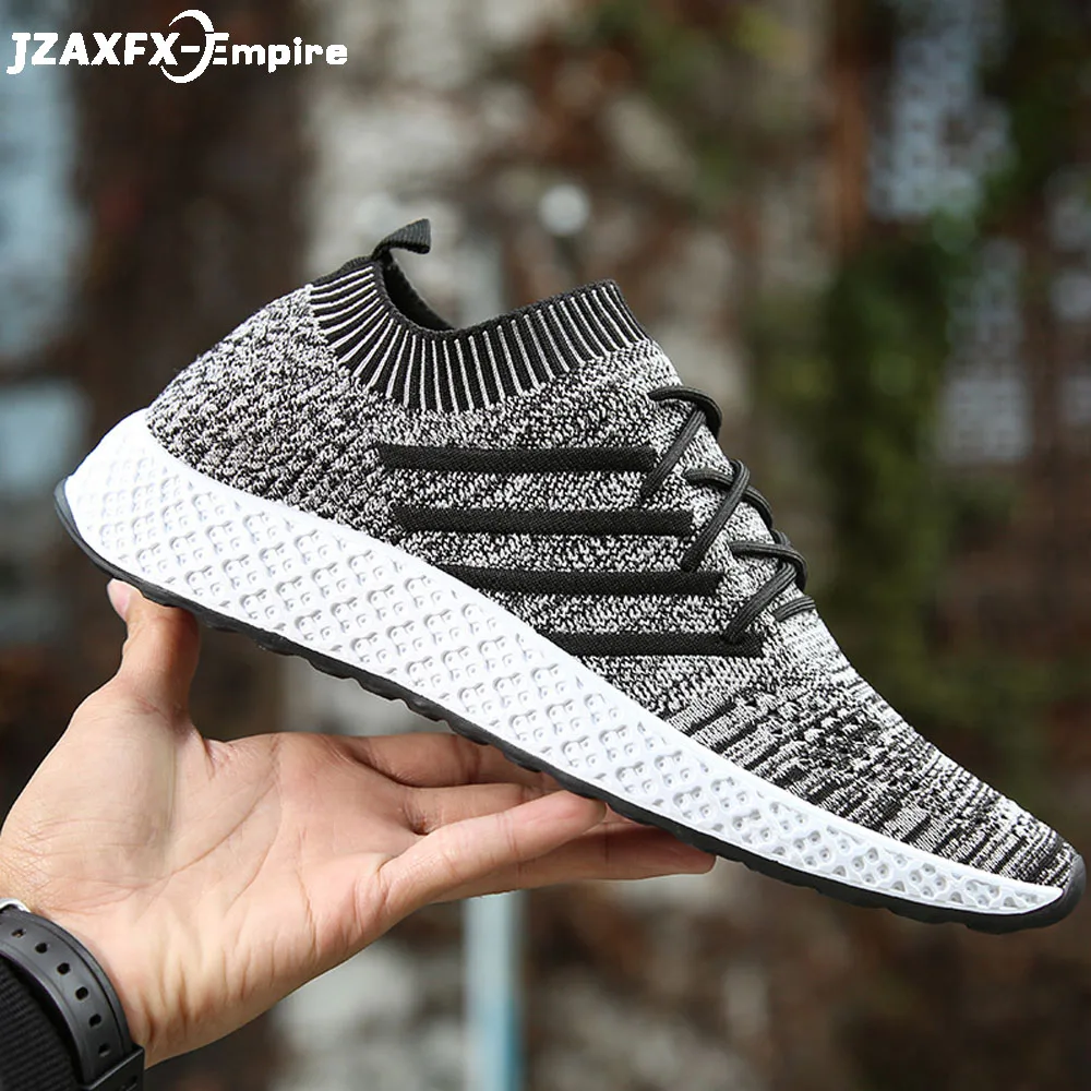

2019 Men Sneakers Breathable Casual Lace-up Male Air Mesh Lace up Wear-resistant Shoes tenis masculino Walking Shoes