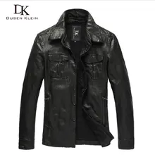 Мужская кожаная куртка из овчины, Мужская мотоциклетная куртка с карманами, модели кожаных курток в стиле ретро, B0102