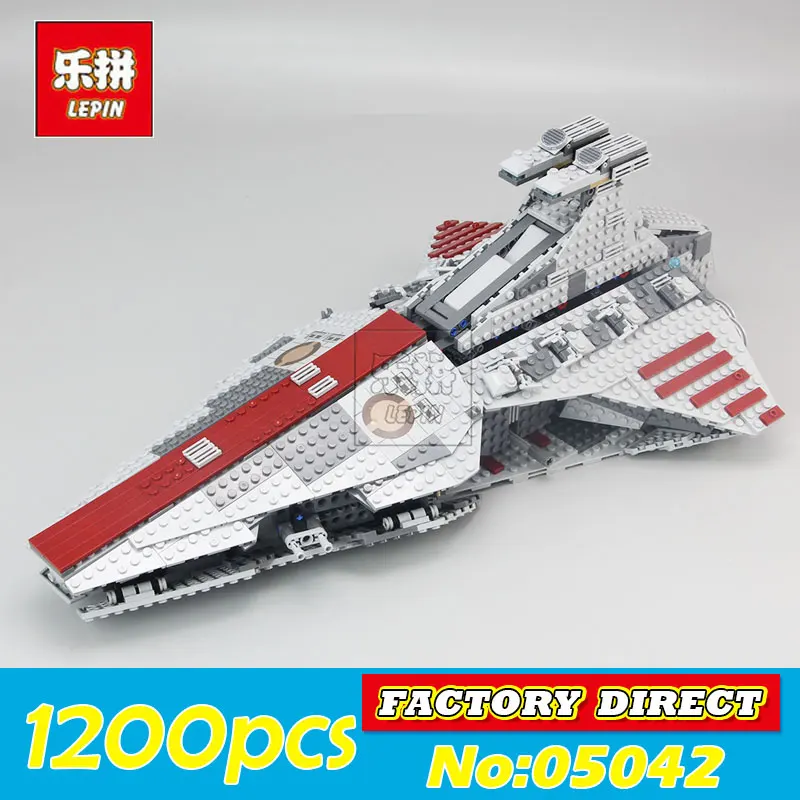 

Lepin 05042 Star Series Wars The Republic Fighting Cruiser Set Building Blocks Brick Educational Toys for Children DIY 8039 Gift