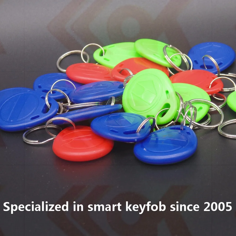 2500 шт./лот 125 кГц записываемый T5577 RFID брелок для ключей жетон для записи карт