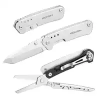 Roxon outdoor survival multi tool มีดกรรไกรอุปกรณ์เกียร์พ็อกเก็ต EDC กับเข็มขัดคลิป