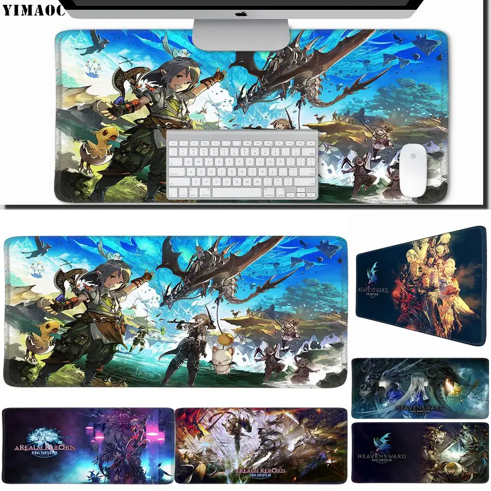 

YIMAOC 40*90 cm Large Mouse Pad Gamer Mousepad Rubber Gaming Desk Mat with Locking Edge Final Fantasy XIV