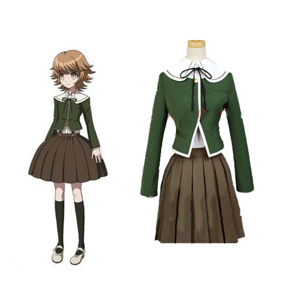 

Cosplaylegend Game DanganRonpa Fujisaki Chihiro Cosplay costume adult uniform outfit dress custom made