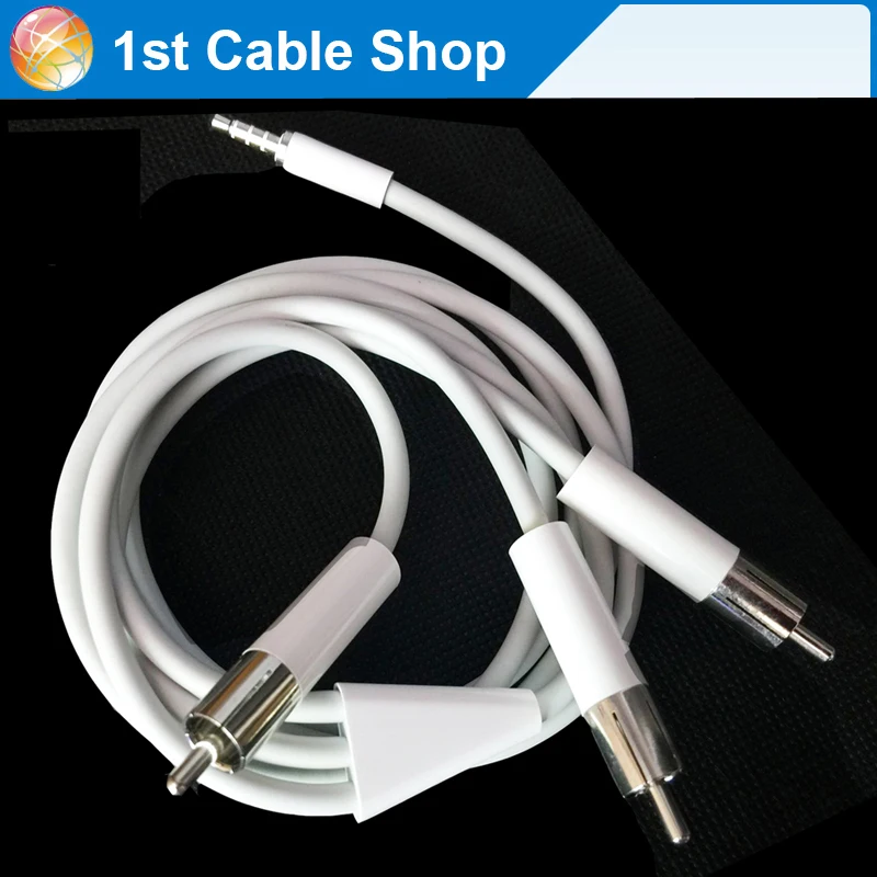 

premium 3.5 mm Jack to 3 RCA 2 RCA composite video audio cable 1.5M (OFC conductor+foling+AL braiding+Alloy plug)