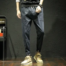 Модные популярно среди молодежи утолщенные повседневные свободные многокарманные очаровательные Брюки для ног