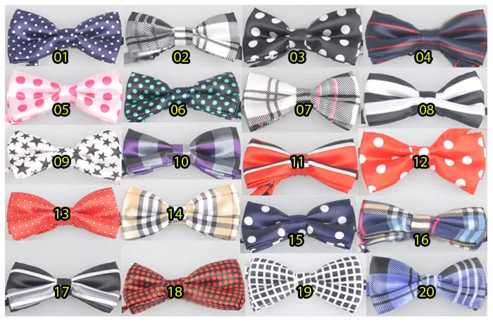 Новые детские узор Боути Предварительно связаны Свадебная вечеринка галстук 20 видов стилей B066