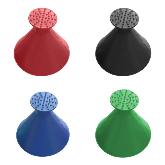 

Best 2 In 1 Tool Oil Funnel Round Ice Scraper Car Windshield Scraper Snow Remover Brush @LS JA07