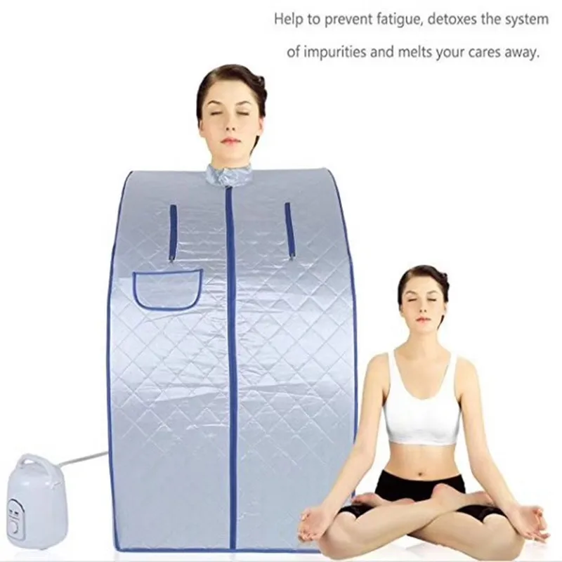 

Portable Steam Sauna with steam generator iBeauty Home Sauna Box for slimming detoxin burning calaries relieve pains of body