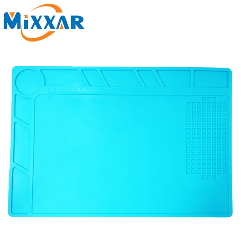 

ZK20 Heat Insulation Silicone Pad Desk Mat Maintenance Platform Solder Repair Hand Tools with Scale Screw Position Dropshipping