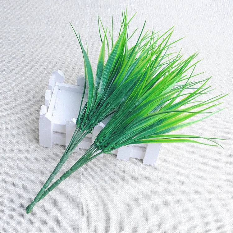 Hot Sale 1PC Artificial Plastic 7 Branches Grass Plant Fake Flower Wedding Arrangement Christmas Home Background Decor | Дом и сад