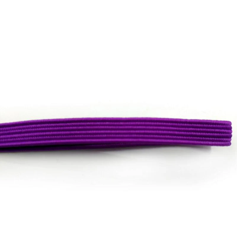 JUP 1-50 Pair Purple Fashion Shoelaces Polyester No Tie Elastic Shoe Laces Sneaker Adult Kid Running Shorts Shoelace Flat Buckle