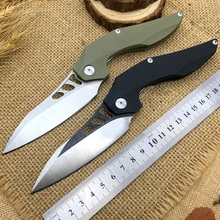 Темный Флиппер лучший складной карманный нож для выживания D2 лезвие G10 Ручка уличные охотничьи ножи подшипниковая система инструменты для кемпинга