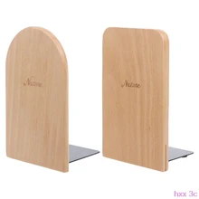 Натуральный Деревянный Настольный Органайзер настольный офисный домашний книжный шкаф противоскользящие книжные концы подставка держатель Полка