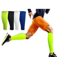 1Pc Men Cycling Leg Warmers Compression Shin Guard Running Leg Sleeve Football Basketball Calf Sleeves Sports Safety