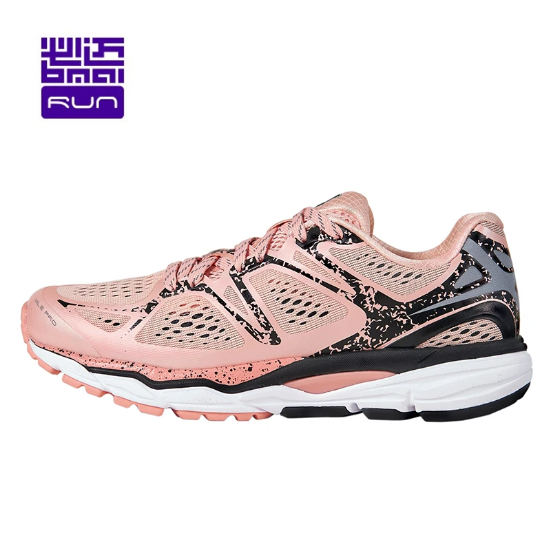 Женская обувь для бега, 42 км, марафонский светильник, кроссовки на шнуровке, дышащая сетка, мужская спортивная обувь, амортизирующая Мужская Спортивная Уличная обувь - Цвет: Rose gold