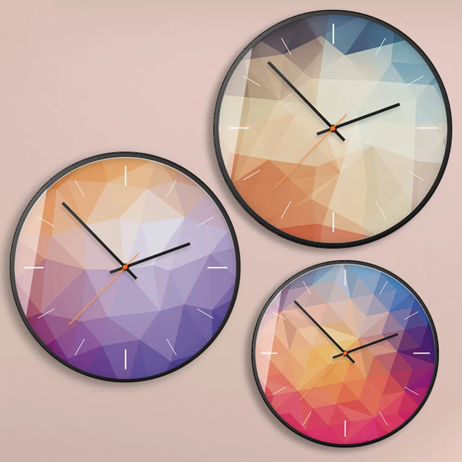 House warming gifts. Perfect Gift Modern Desk/Wall Clock Purple Onyx Agate Clock