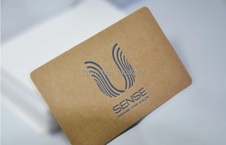 500pcs Specialty Paper -350g Kraft paper Business Cards Business Card Printing visit card