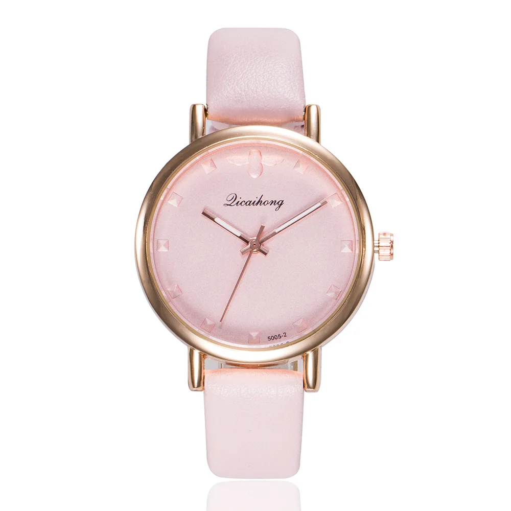 

2018 New Casual Womens Watch Strap Korean Leather Women Watches Creative Bee Dial Quartz Watch dames horloges