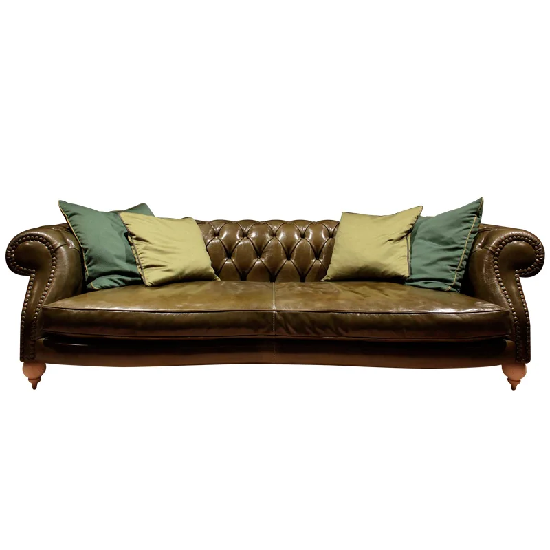 Antique Single Sofa Upholstered Rustic Leather Old Style In Antique Single Sofa Upholstered Rustic Leather Old Style In Living Room Sofas From Furniture On Aliexpress Alibaba Group