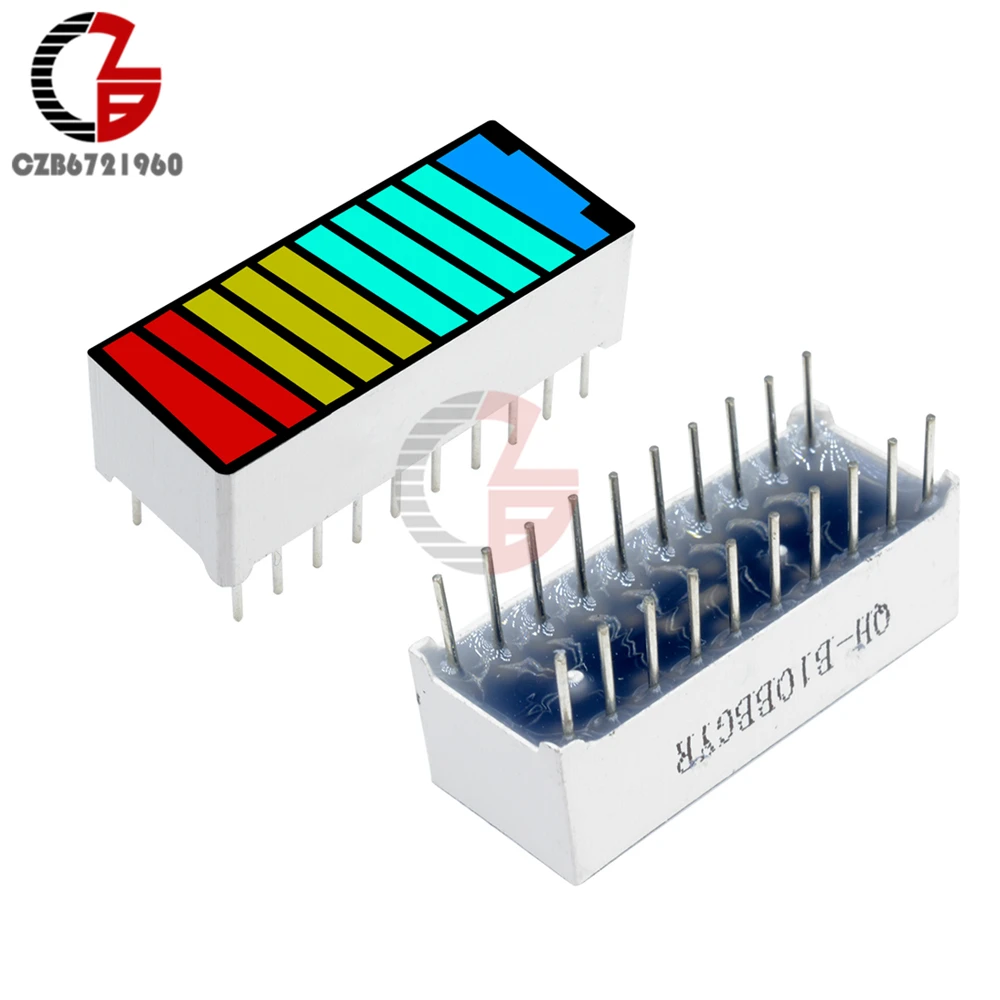 5Pcs 10 Digit Rgby Led Digital Tube Display Battery Capacity Indicator Ultra Bright Red Green Blue Yellow Rgb For Arduino huismerk kopen in de aanbieding 5Pcs 10 Digit Rgby Led Digital Tube Display Battery Capacity Indicator Ultra Bright Red Green Blue Yellow Rgb For Arduino huismerk kopen in de aanbieding
