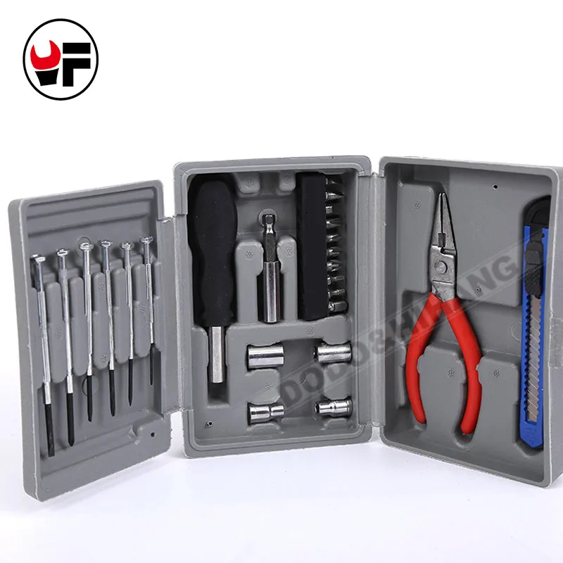 24 PCS Household Multifunctional Tool Set Hardware Combination tools Kit Screwdrivers Sockets Plier Knife Set Car Computer DN131 (4)