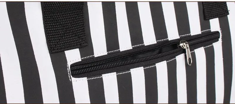 403015cm 4pcs Baby Diaper Bag Brand Striped Women Maternity Tote Bag Baby Stroller Bag For Mom Mother Organizer Nappy Bag (9)