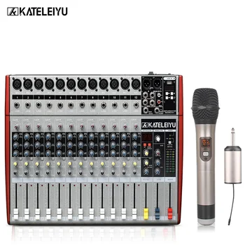 

DJ Mixer W6000T12 Professional Mixer Audio Amplifier Sound Processor 12 Channels (16 Effects + USB Playback)