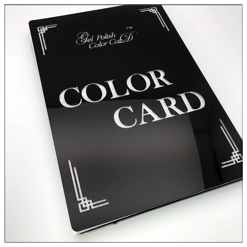 

Acrylic Nail Display Book Nail Gel Polish Art Showing Boxes 72Colors Nail Display Book Manicure Tools Black/White