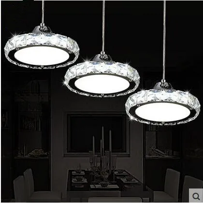Jczled 3 Ring 31w 40w K9 Crystal Pendant Lights Used For Bar Jczled 3 Ring 31w 40w K9 Crystal Pendant Lights Used For Bar Restaurant Dining Room