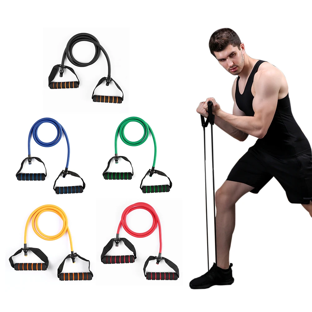 120cm Elastic Resistance Bands Yoga Pull Rope Workout Sports Bands