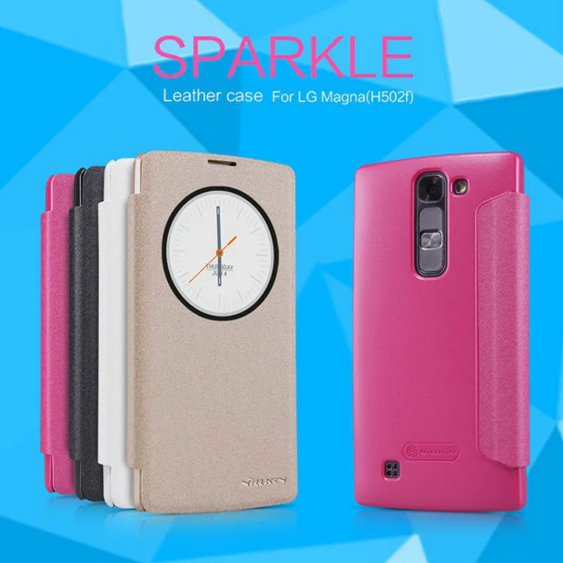 2017 NILLKIN Sparkle Leather Case for LG Magna H502f G4c H522Y H500F H525N Qualit Hard PC