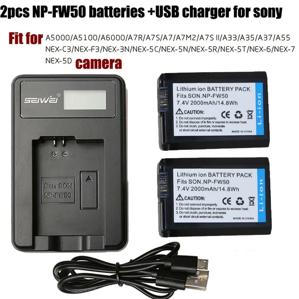NP FW50 NP FW50 Camera Battery for SONY A5000 A5100 A7R NEX 6 7 5TL 5R