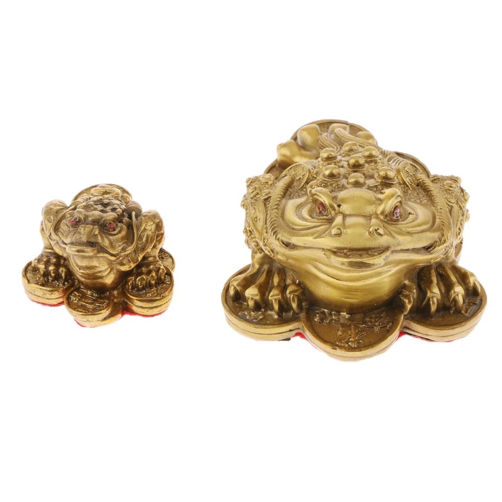 Fortune Three Legged Frog Coin Toad Chinese Traditional Lucky Figurine Ornament, to Bring Money Wealth Success to you!