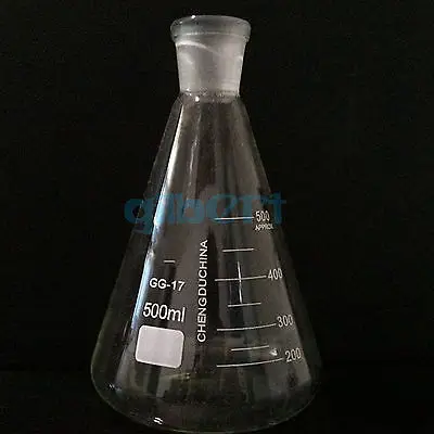 

500ml Quickfit 29/32 Joint Lab Conical Flask Erlenmeyer Boro Glass Graduated