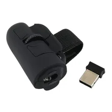 Черный 2,4 ГГц USB Беспроводные кольца для пальцев Оптическая мышь 1200 точек/дюйм для ПК ноутбука рабочего стола