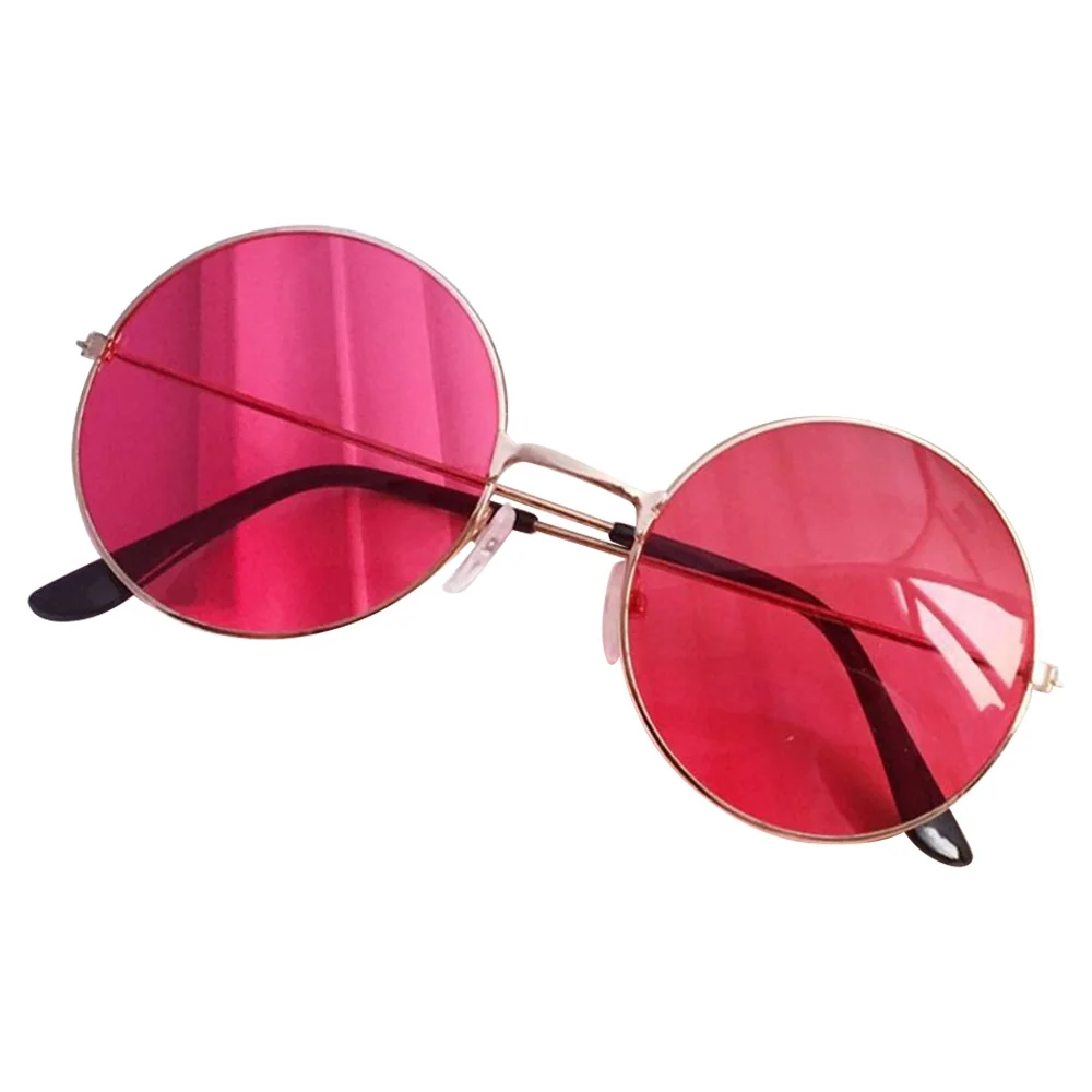 Женские модные ретро круглые пластиковые очки линзы солнцезащитные очки оправа очки женские модные ретро круглые пластиковые очки для вождения - Название цвета: 1