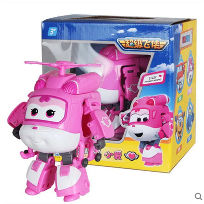 Big!!!15cm ABS Super Wings Deformation Airplane Robot Action Figures Super Wing Transformation toys for children gift Brinquedos