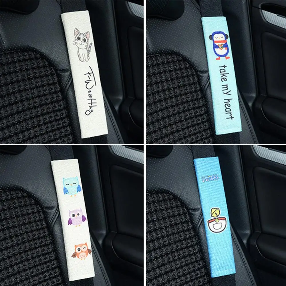 

Cartoon Car Seat Belt Cover Harness Cushion Breathable Auto Shoulder Pad kids Seatbelt Strap Shoulder Protector Car Accessories