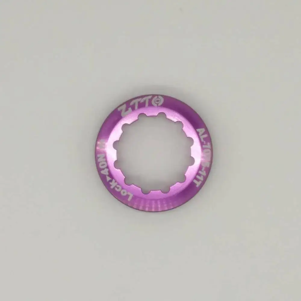 MTB велосипедная кассета крышка стопорное кольцо до 11 ти лет AL7075 Сверхлегкая шапка для ZTTO SRAM 9 S 10 S 11 12 S скорость трещотка велосипедная рулевая тяга - Цвет: purple