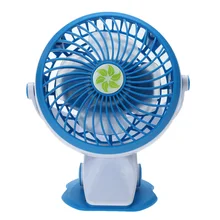Portable Mini USB Rechargeable Clip Fan Silent Desk Cooling Fan Powerbank Computer Charging USB Fan (Blue) Summer USB Gadgets