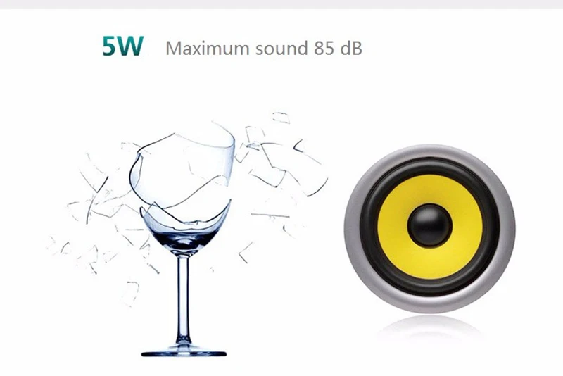 Wireless Waterproof Bluetooth Speaker with 5W Drive Support SD TF Card Buit-in Mic Hands-Free Speakerphone Portable Loudspeaker8