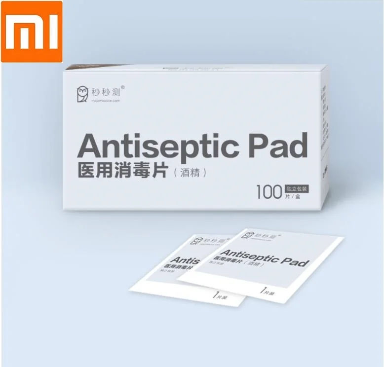 

Xiaomi Portable Alcohol Swabs Pads Wipes Antiseptic Cleaning Sterilization First Aid Cloths for Home makeup outdoor travel clean