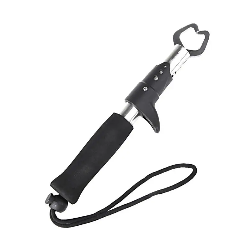 

Portable Fish Gripper Stainless Steel Handle Grab Carp Fish Lip Grip Alicate De Pesca Fishing Tackle Tools