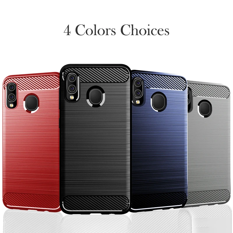 

Phone Case For Samsung Galaxy S10 5G Case Silicon Carbon Fiber Covers For Samsung A50 A30 A 50 30 2019 A20 A40 A70 A10 Cover