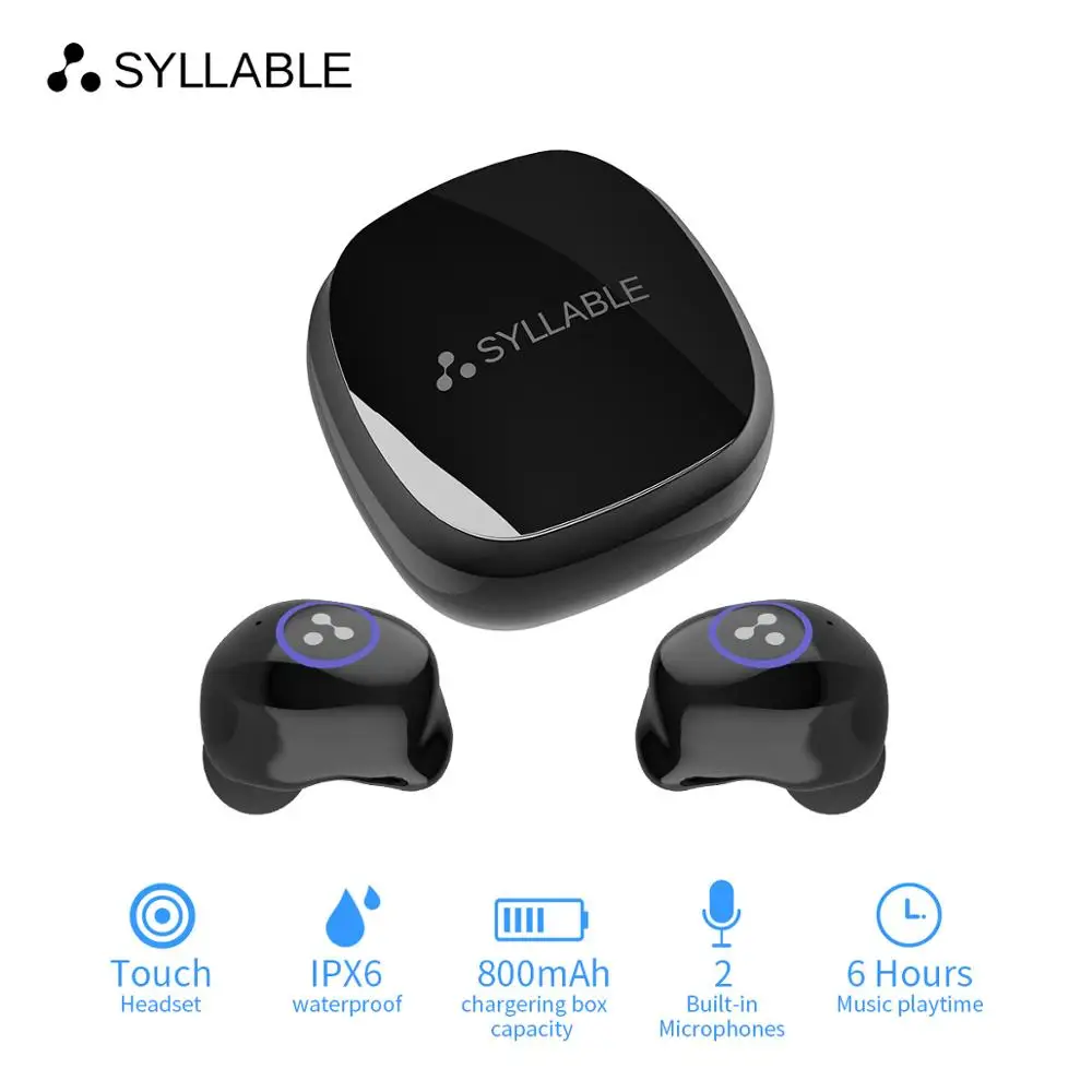 

Original Touch Bluetooth Earphones SYLLABLE SD16 Bluetooth V5.0 TWS True Wireless Stereo Earbuds SD16 Touch Bluetooth Headset