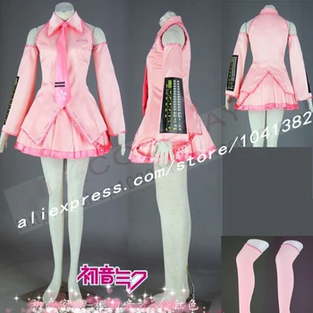 

High Quality Japanese Anime Vocaloid Miku Hatsune Cosplay Costume For Halloween Christmas Size