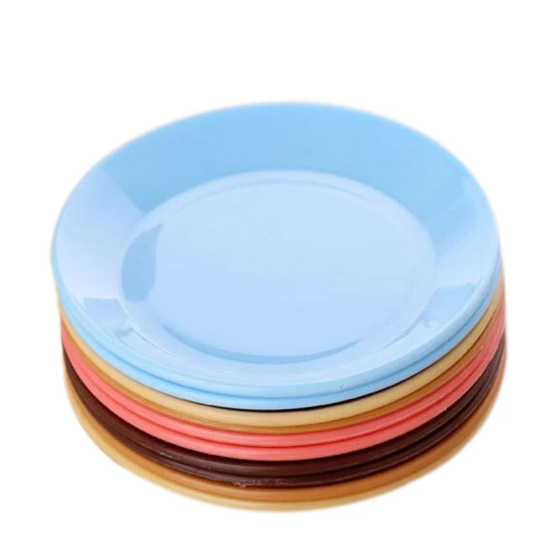 CTREE 2Pcs Snack plate Tableware Fruit Saucer Food grade Plastic Plates