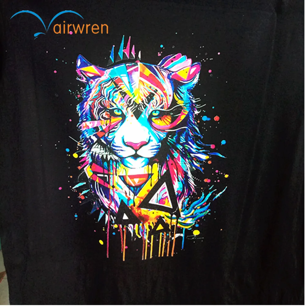  2018 multicolor A3 size t-shirt printing machine can print vivid 3d effect image on clothes