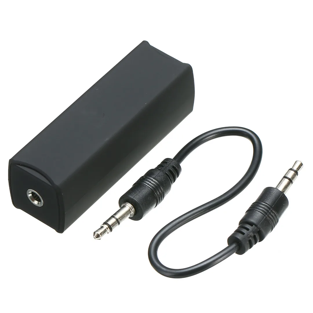 

3.5mm Aux Cable Ground Loop Noise Isolator Anti-jamming Device Kits Supports Car Audio Home Stereo System Mayitr