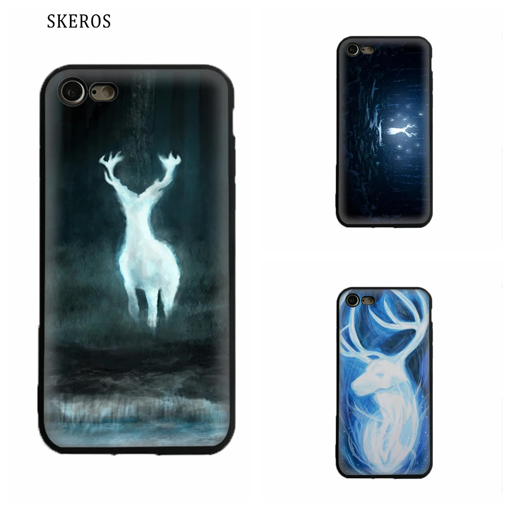 SKEROS олень Patronus силиконовый телефон Soft для Apple Iphone X 5 5S Se 6 S 7 8 Plus плюс # ua502 |